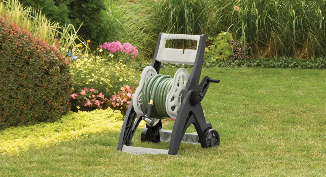 175 Ft. Gray Hose Reel Cart - Our Outdoor Escape