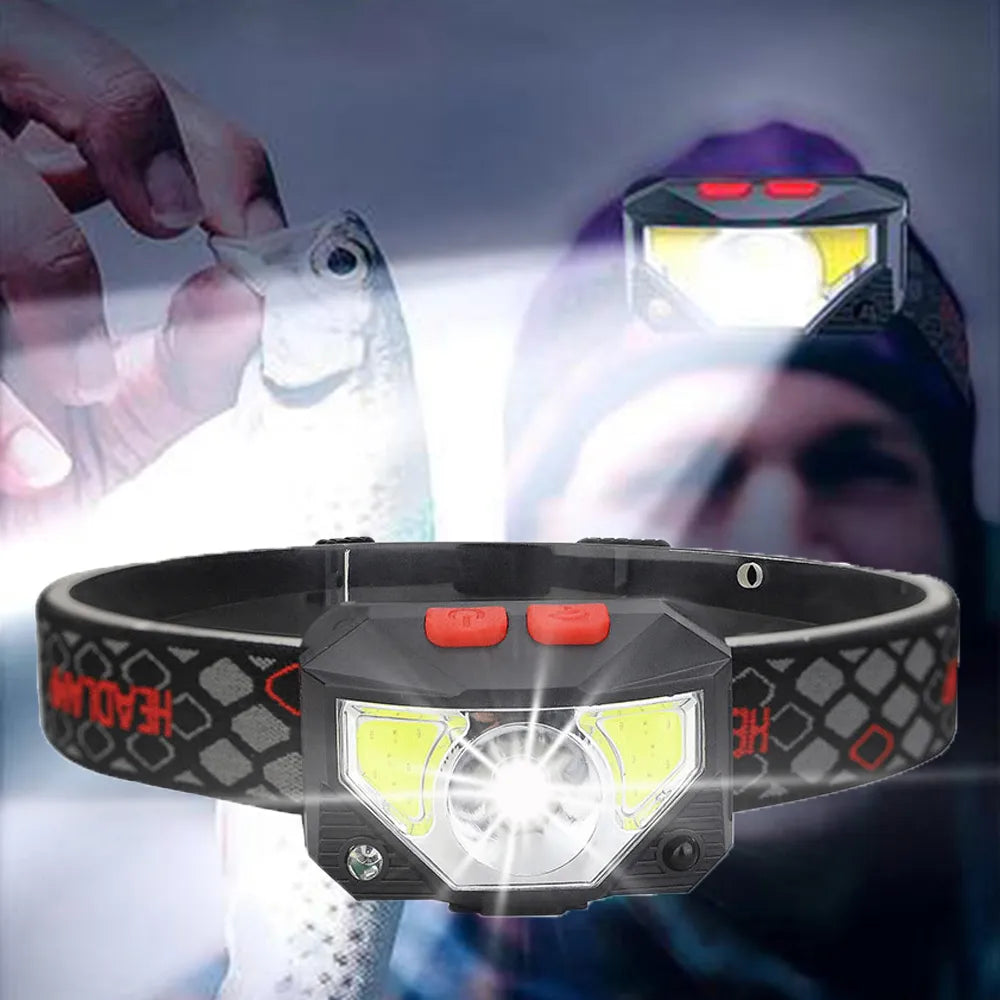 Motion Sensor Powerful LED Headlight Headlamp