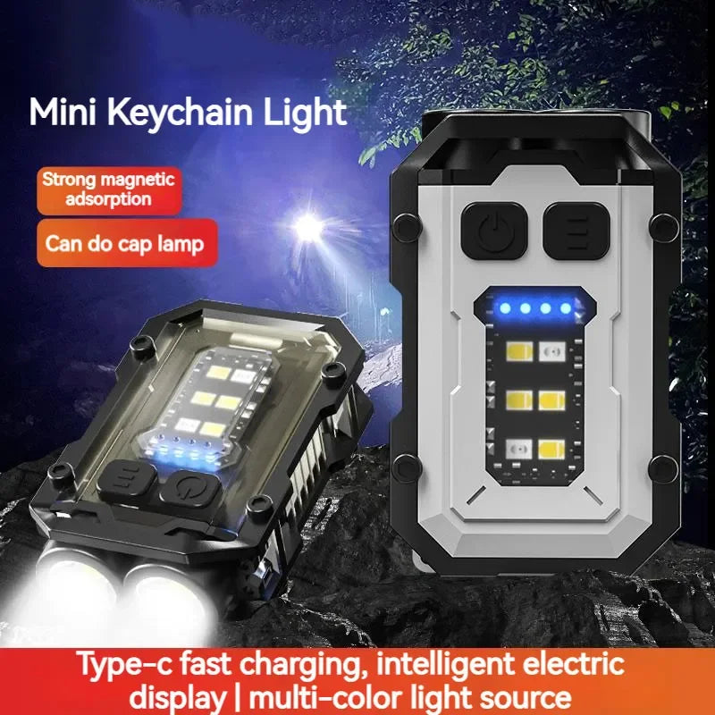 Portable Mini  Led  Keychain Light Multifunction Tool