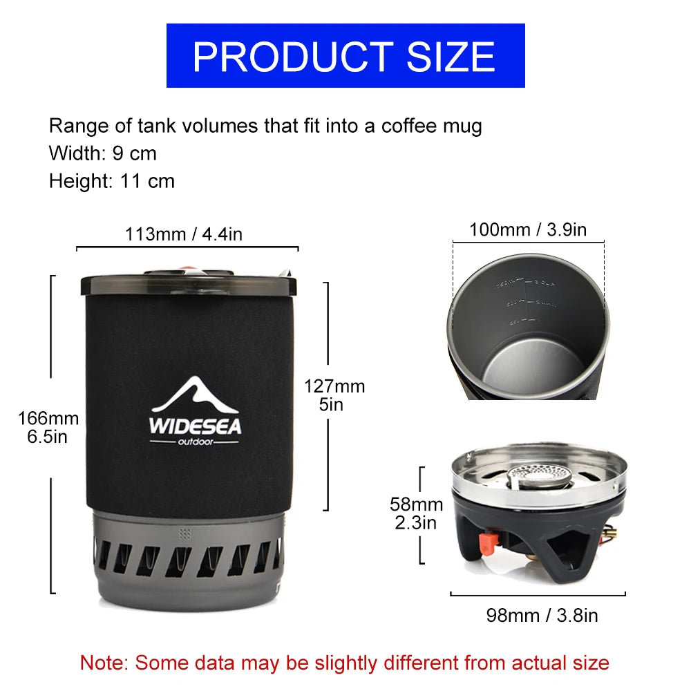 Camping Cooking System with Heat Exchanger